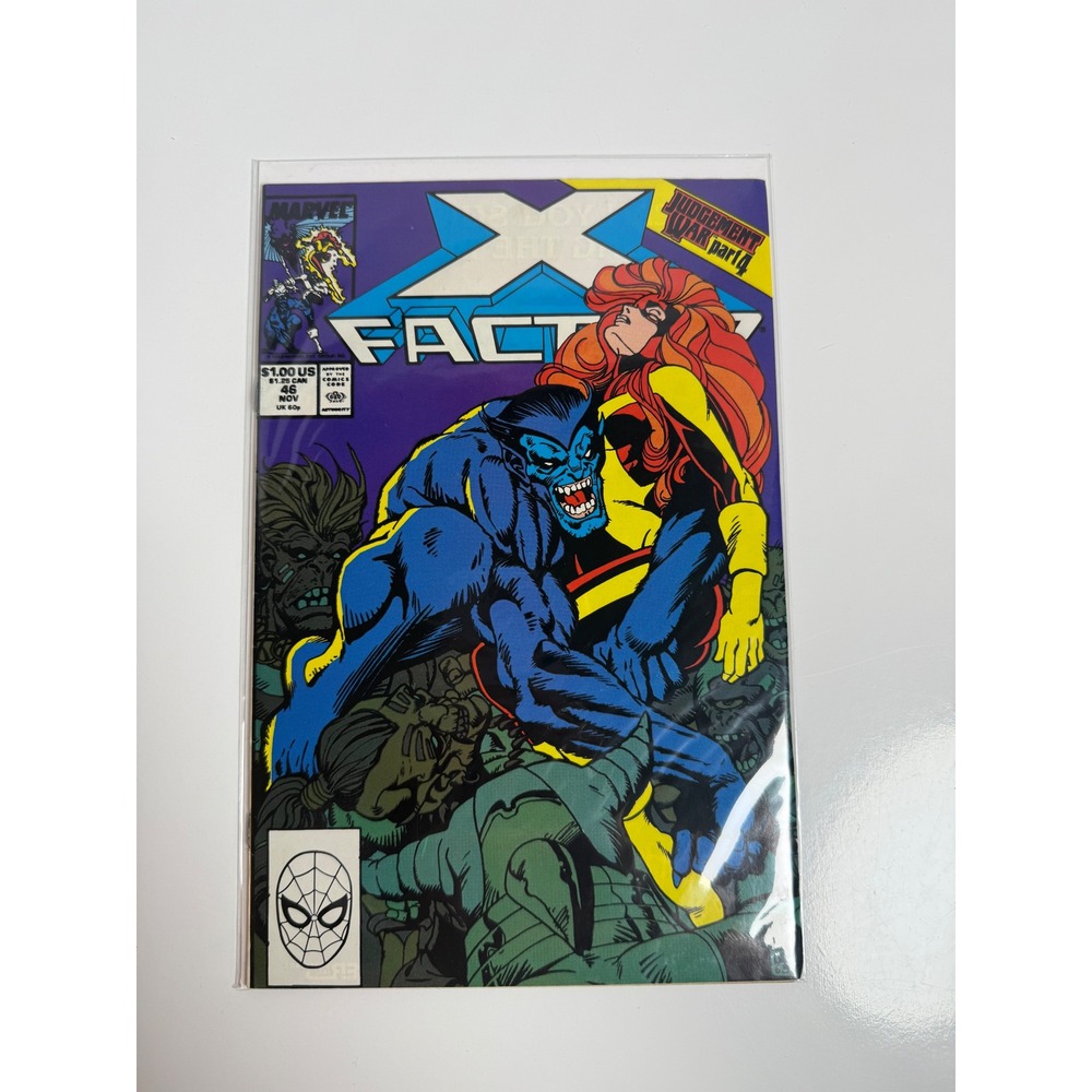 X-Factor 46 Marvel 1989 Judgement War Part 4 Beast Jean Grey Rob Liefeld Cover